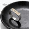 Sterling silver Hebrew name ring, handmade in Israel