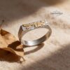 Sterling silver Hebrew name ring, handmade in Israel