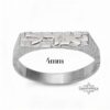Sterling silver Hebrew name ring, handmade in Israel
