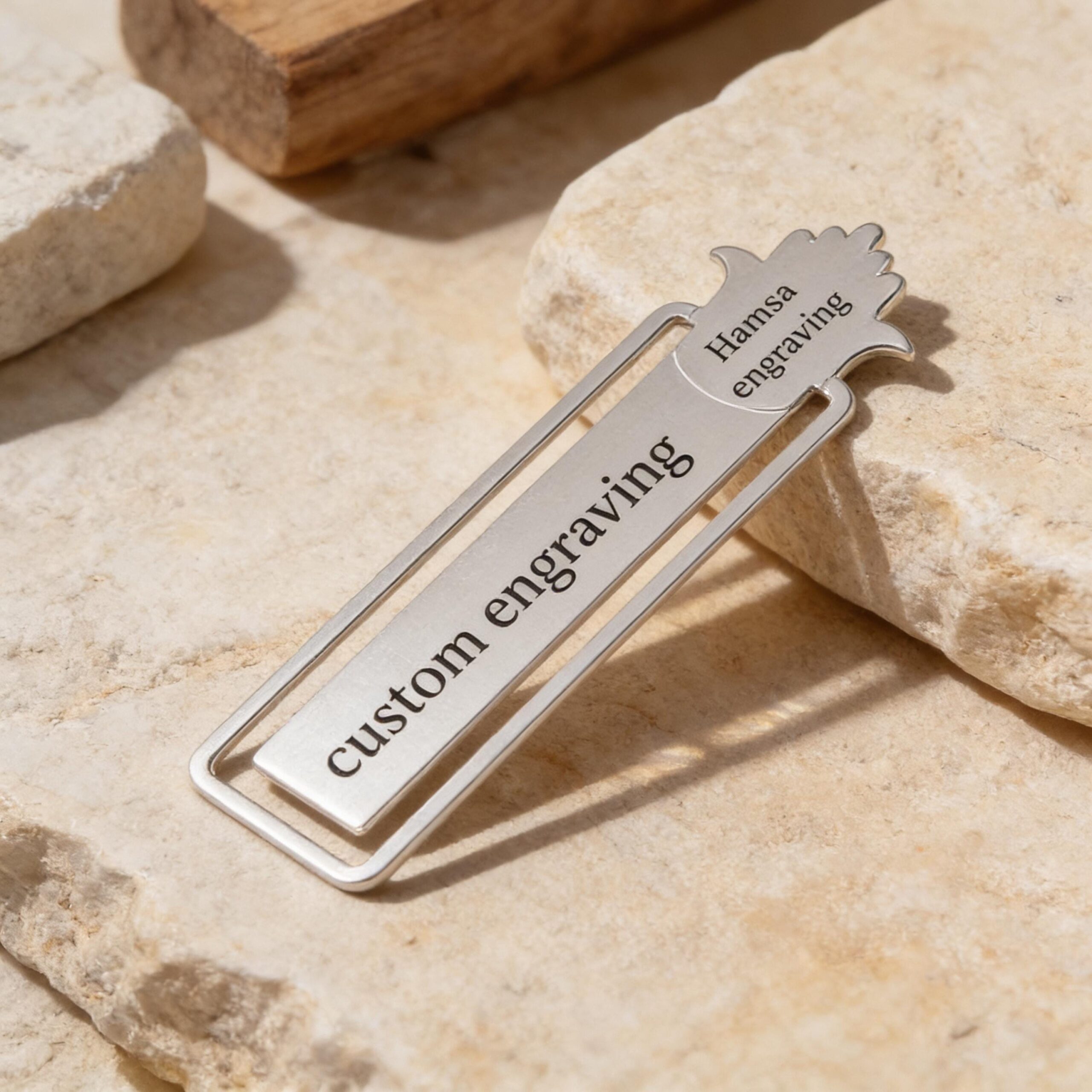 personalised bookmark, Custom Engraved Hebrew/English personalised bookmark, Custom Engraved Hebrew/English