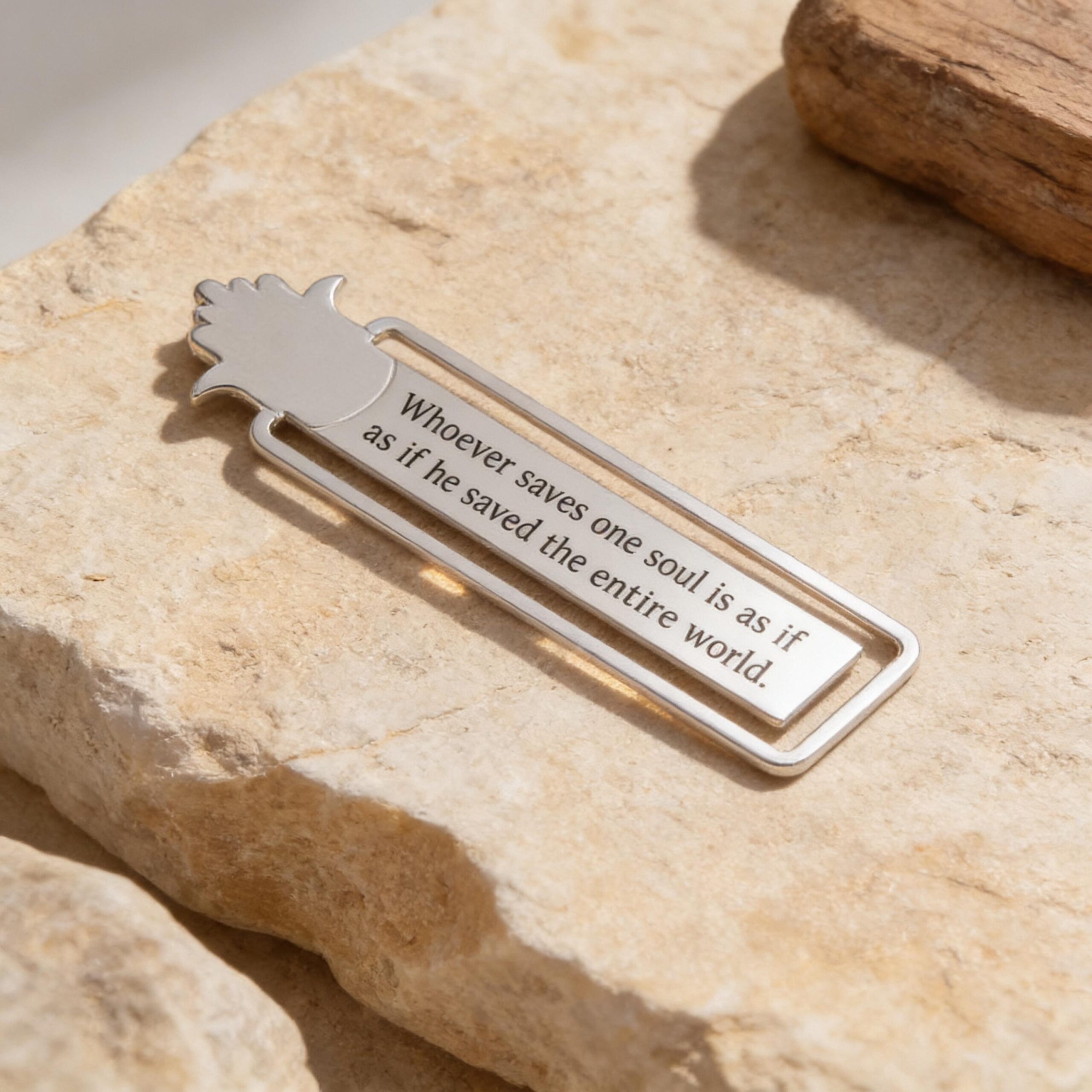 personalised bookmark, Custom Engraved Hebrew/English personalised bookmark, Custom Engraved Hebrew/English