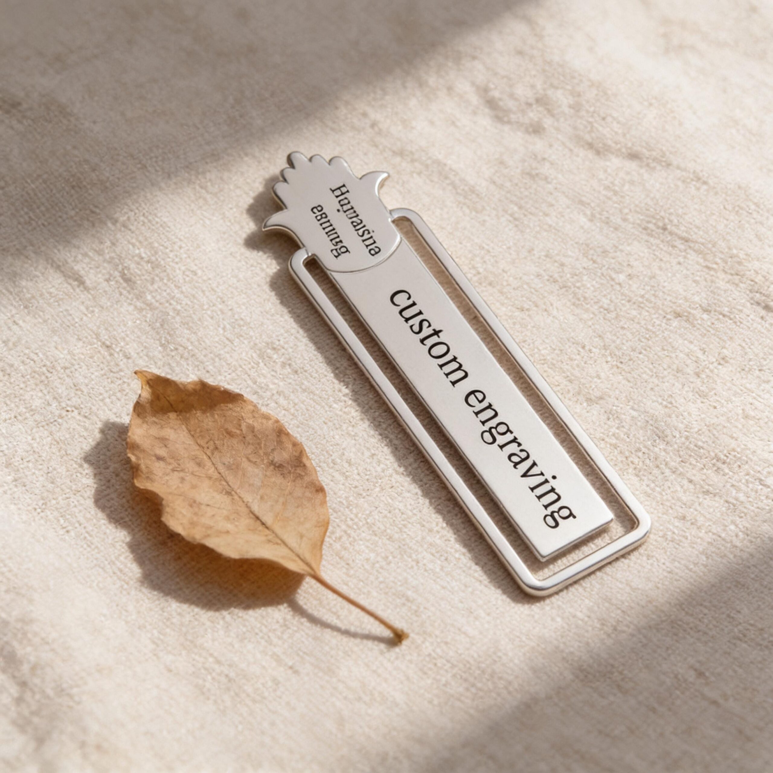 personalised bookmark, Custom Engraved Hebrew/English personalised bookmark, Custom Engraved Hebrew/English