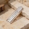 personalised bookmark: Custom Engraved Hebrew/English, Handmade in Israel - handmade in Israel