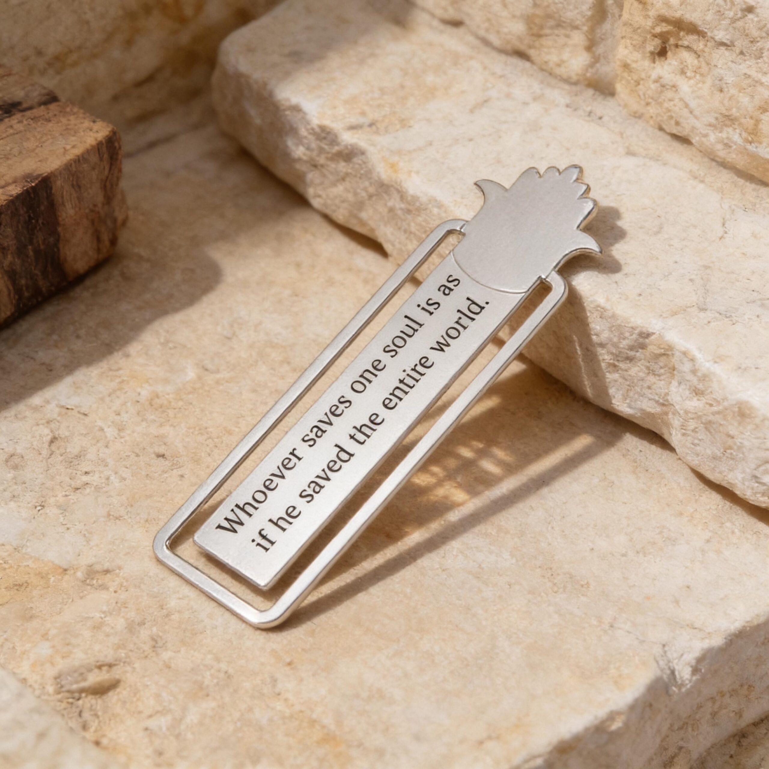 personalised bookmark, Custom Engraved Hebrew/English personalised bookmark, Custom Engraved Hebrew/English