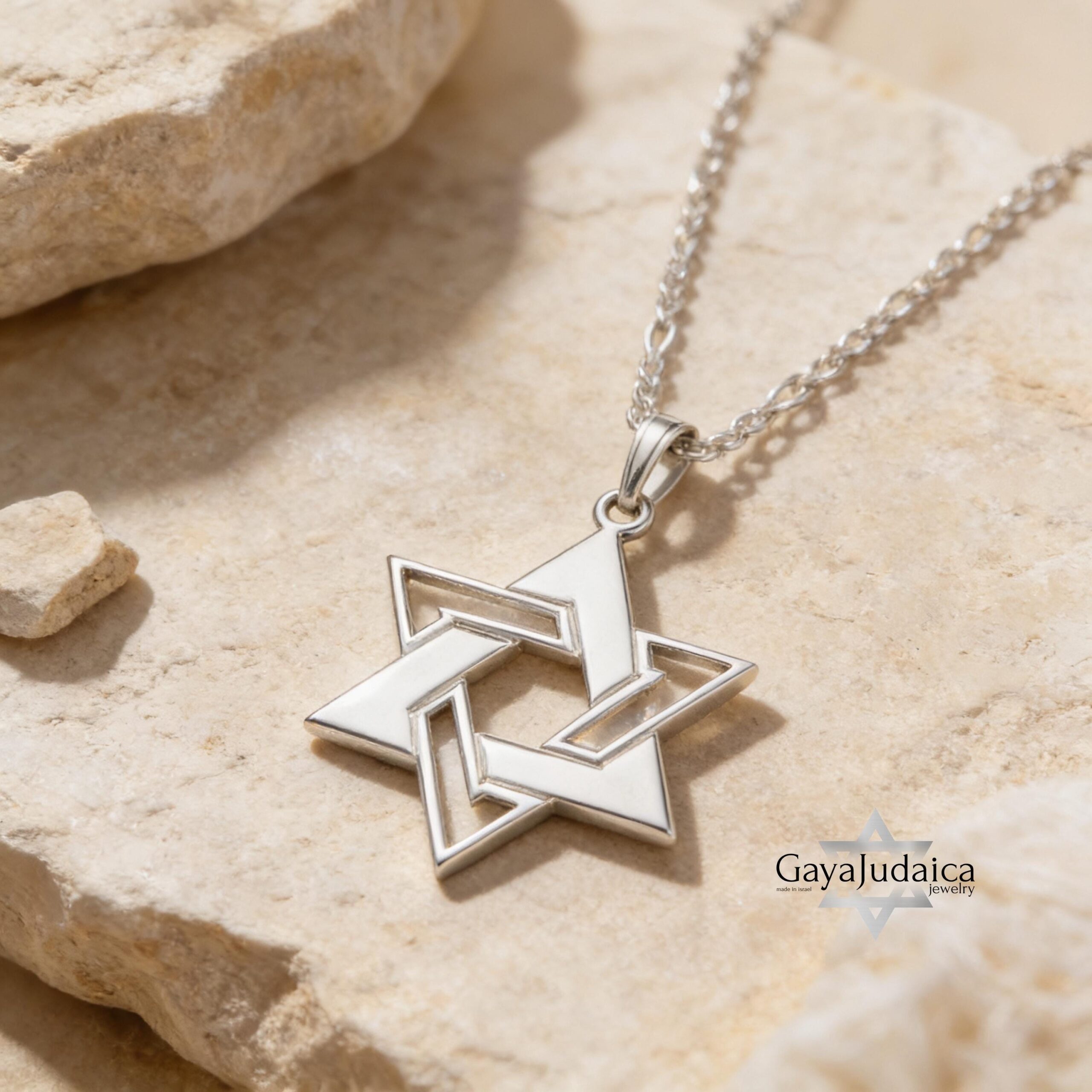 Sterling Silver Star of David Necklace, Large Magen David Pendant, Jewish Jewelry Sterling Silver Star of David Necklace, Large Magen David Pendant, Jewish Jewelry