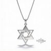 14K Gold Star of David Necklace - Large Magen David Pendant, Jewish Jewelry - handmade in Israel