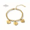 custom bracelet mom - Birthstones -Engraved kids name Heart - handmade in Israel