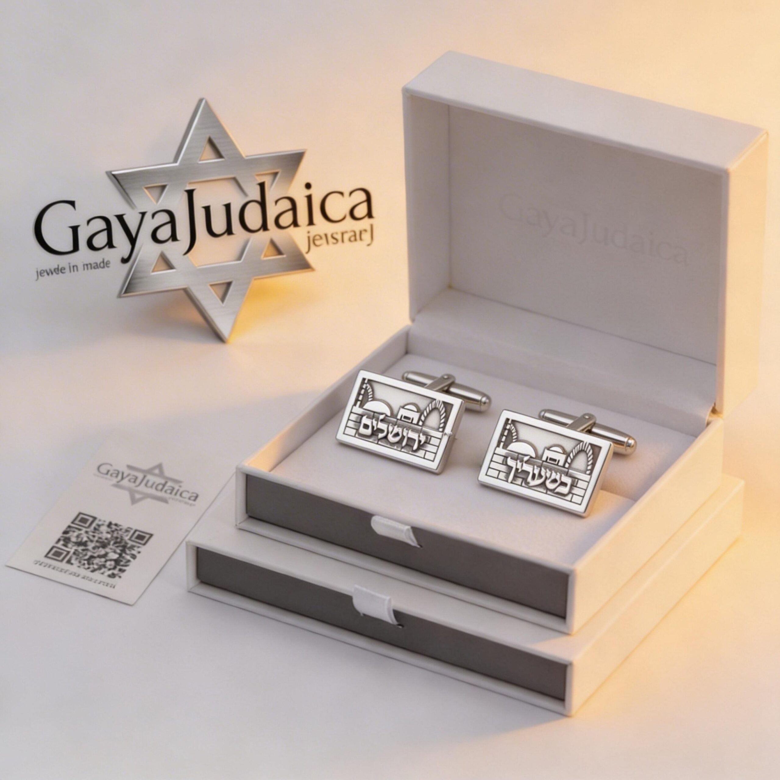 Personalised Cufflinks Jerusalem Style, Hebrew Name Jewish Wedding Gift. Personalised Cufflinks Jerusalem Style, Hebrew Name Jewish Wedding Gift.