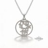 Custom bible verse necklace - Hebrew Priestly Blessing Necklace -Sterling Silver Judaica Jewelry - handmade in Israel