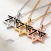 Sterling Silver Star of David Necklace: Jewish Jewelry Gift -Memorial jewelry from Israel 7.10.23 - handmade in Israel