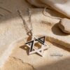 Sterling Silver Star of David Necklace: Jewish Jewelry Gift -Memorial jewelry from Israel 7.10.23 - handmade in Israel