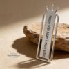 Sterling Silver Bookmark, Hebrew or English Engraving, Crown Design Handmade in Israel - handmade in Israel