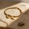 Mom Bracelet with Kids' Names: Engraved Heart Charms, Stainless Steel - handmade in Israel