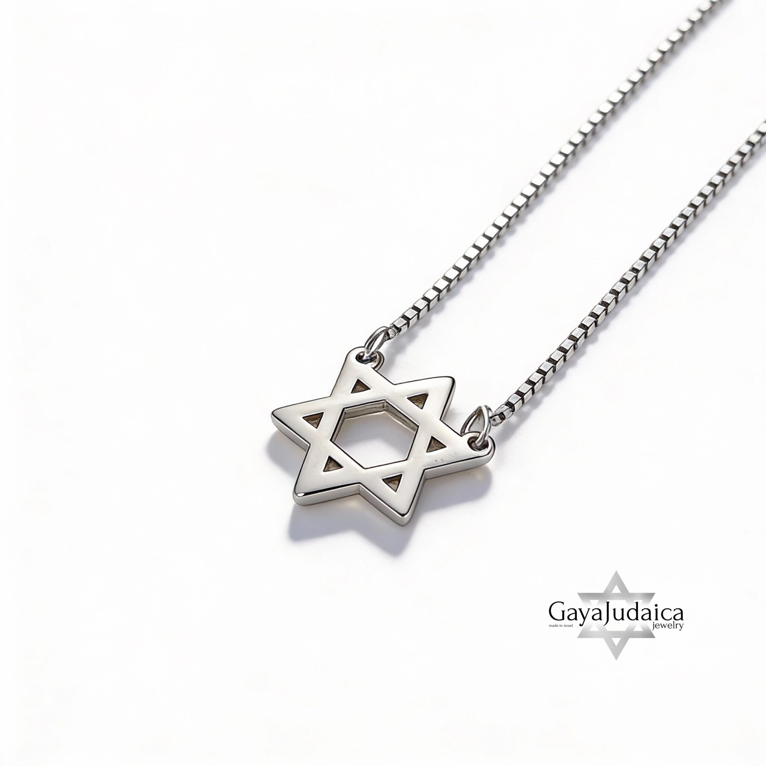 14K Gold Star of David Necklace, Dainty Jewish Pendant, Elegant Judaica Gift from Israel 14K Gold Star of David Necklace, Dainty Jewish Pendant, Elegant Judaica Gift from Israel