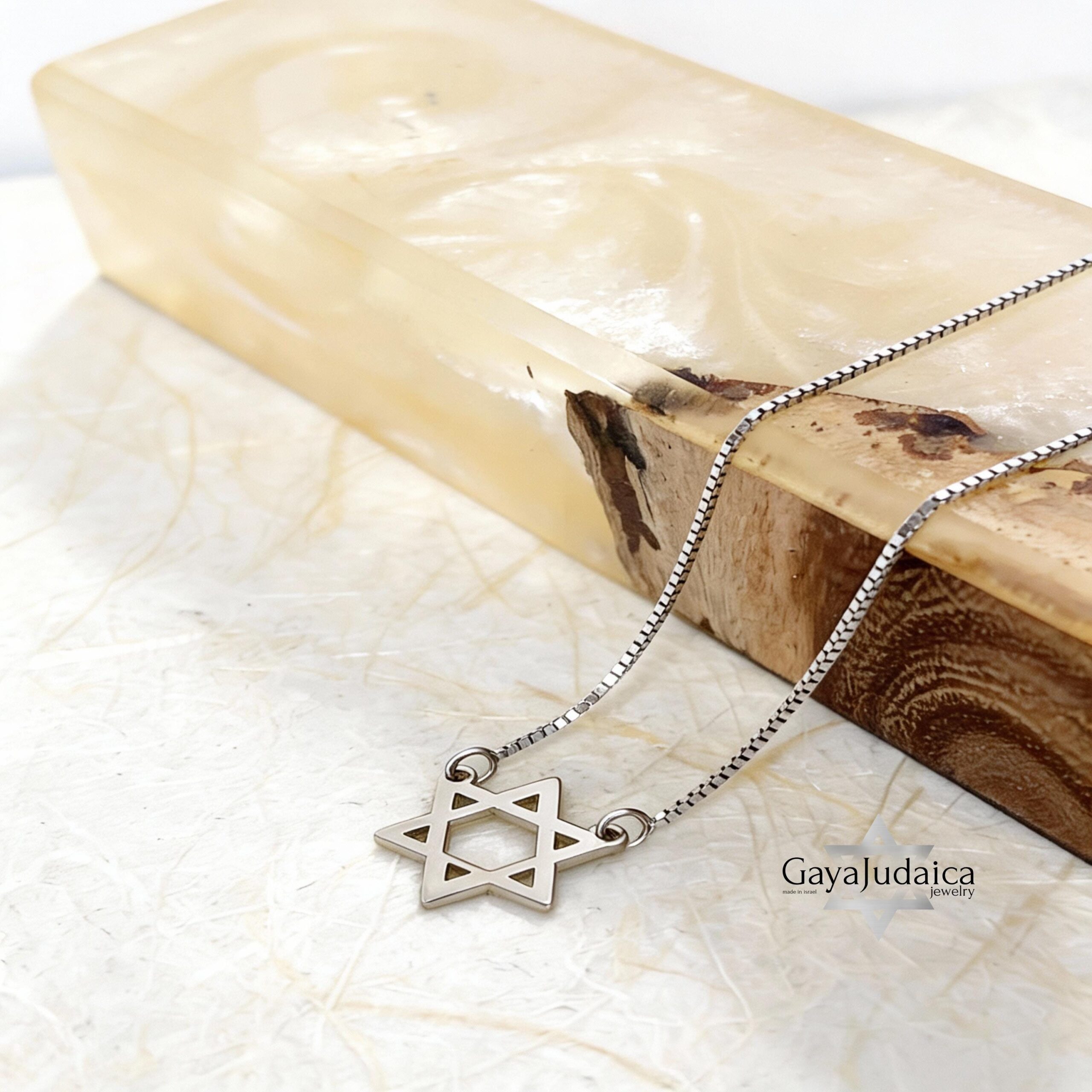 14K Gold Star of David Necklace, Dainty Jewish Pendant, Elegant Judaica Gift from Israel 14K Gold Star of David Necklace, Dainty Jewish Pendant, Elegant Judaica Gift from Israel