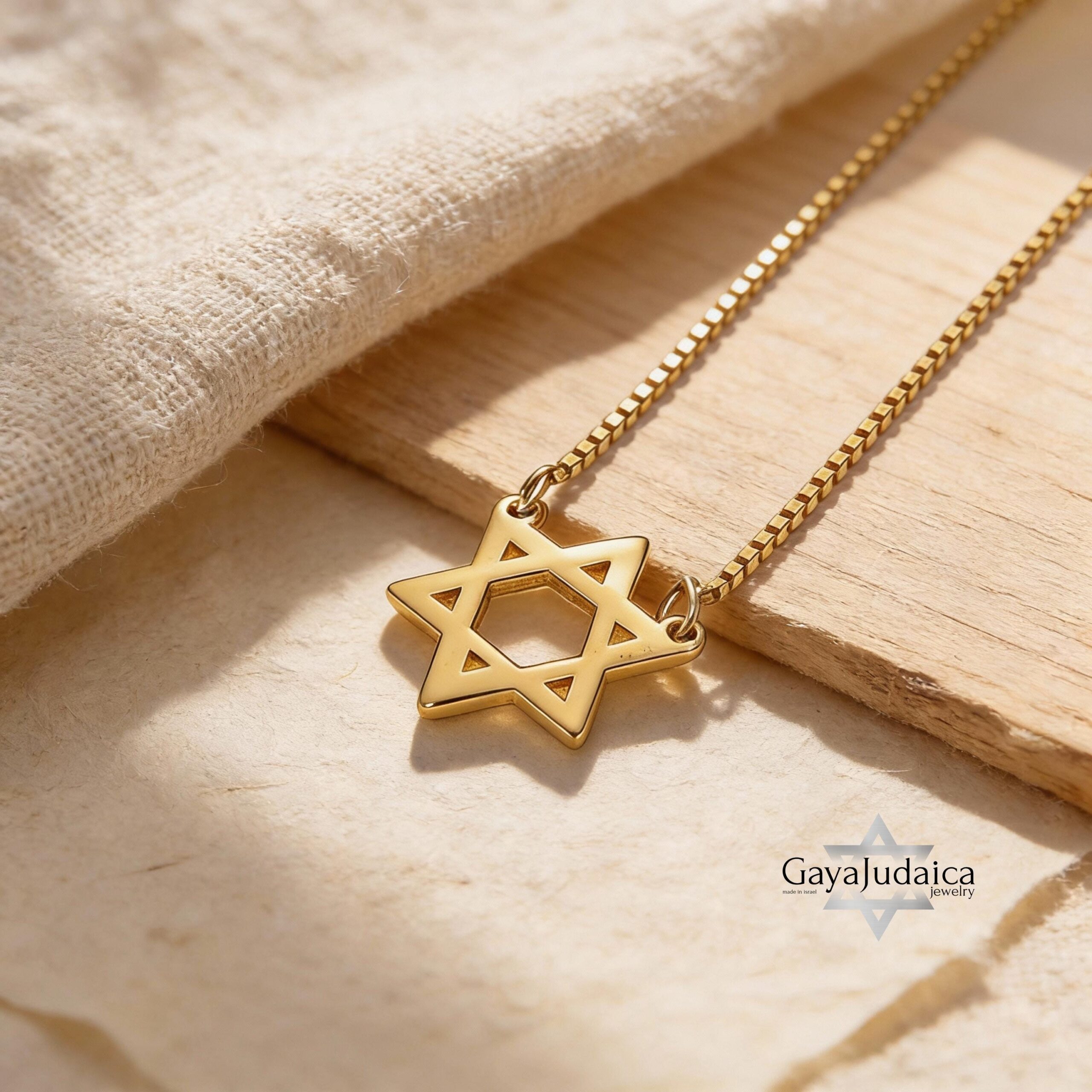 14K Gold Star of David Necklace, Dainty Jewish Pendant, Elegant Judaica Gift from Israel 14K Gold Star of David Necklace, Dainty Jewish Pendant, Elegant Judaica Gift from Israel
