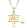 Star of David Necklace - Sterling Silver - Israeli Judaica Gift - handmade in Israel