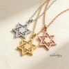 Star of David Necklace - Sterling Silver - Israeli Judaica Gift - handmade in Israel