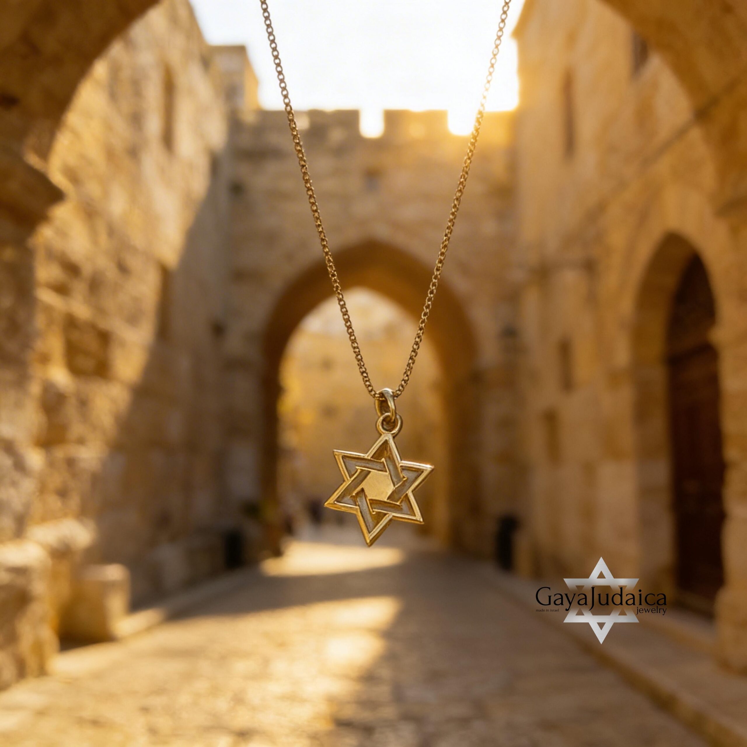 Tiny Star of David Necklace, Jewish Pendant 14K Gold Tiny Star of David Necklace, Jewish Pendant 14K Gold