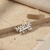 Personalized Two Names Necklace Hebrew & English: Sterling Silver Jewish Jewelry Gift-Mother's Day Gift - handmade in Israel