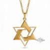 Sterling Silver Star of David Necklace: Large Magen David Pendant, Jewish Jewelry - handmade in Israel