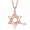 Sterling Silver Star of David Necklace: Large Magen David Pendant, Jewish Jewelry - handmade in Israel