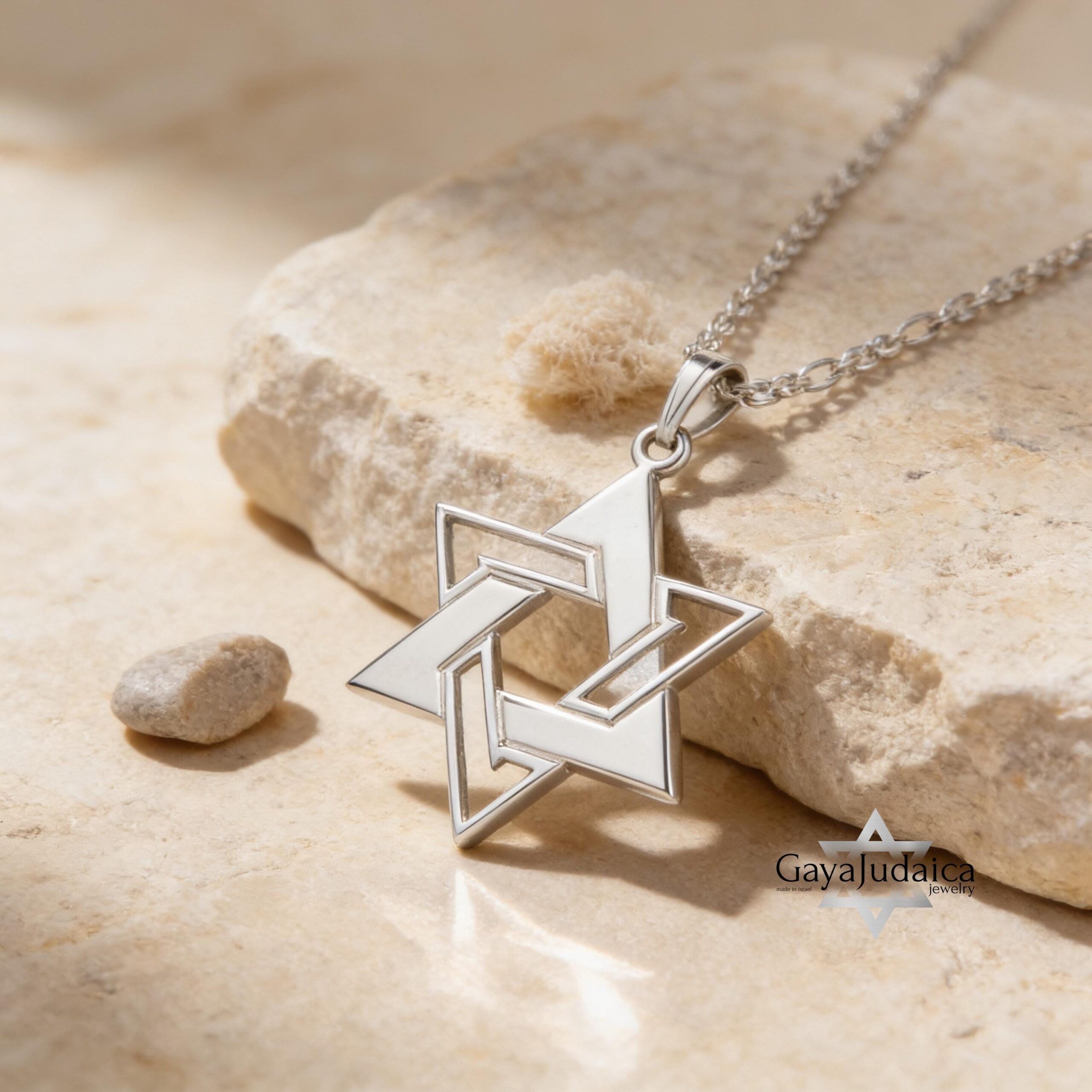 Sterling Silver Star of David Necklace, Large Magen David Pendant, Jewish Jewelry Sterling Silver Star of David Necklace, Large Magen David Pendant, Jewish Jewelry