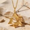 Sterling Silver Star of David Necklace: Large Magen David Pendant, Jewish Jewelry - handmade in Israel
