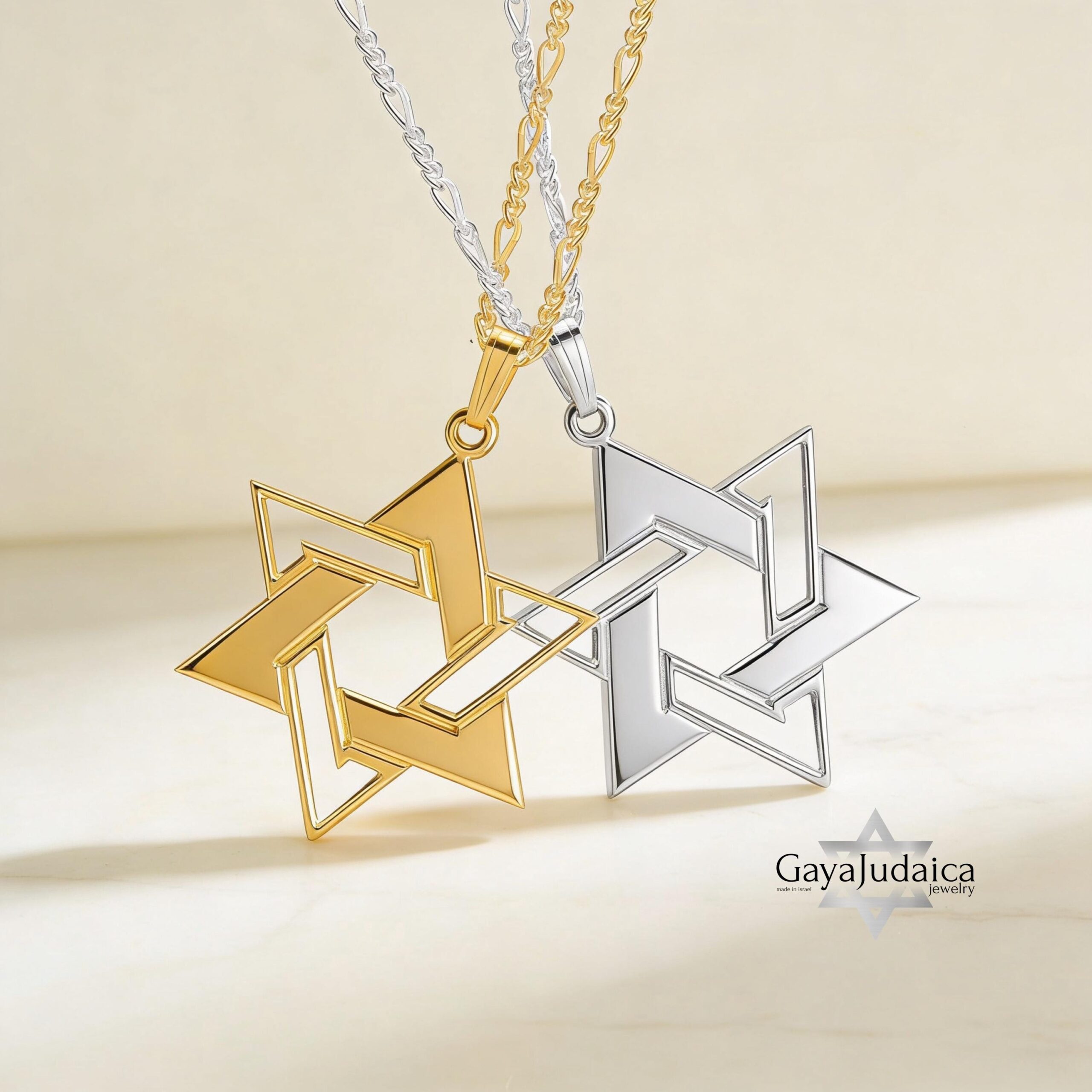 Sterling Silver Star of David Necklace, Large Magen David Pendant, Jewish Jewelry Sterling Silver Star of David Necklace, Large Magen David Pendant, Jewish Jewelry