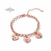 custom bracelet mom - Birthstones -Engraved kids name Heart - handmade in Israel