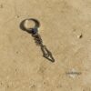 Sterling Silver Israel Map Keychain - Judaica Heritage Jewelry - handmade in Israel
