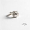 Personalized Engraving Hebrew Name Ring: 925 Silver Spiral Jewish Jewelry - handmade in Israel