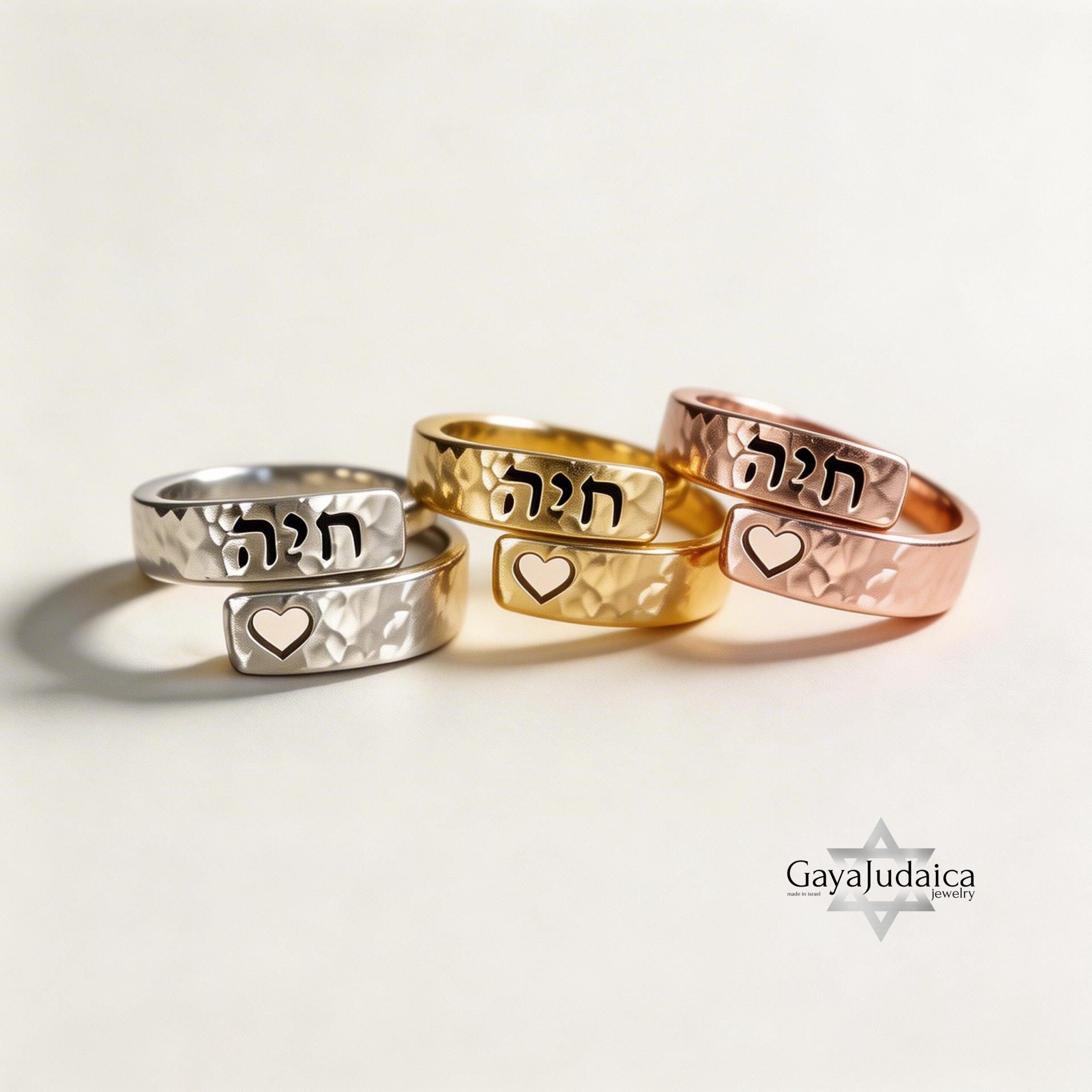Personalized Engraving Hebrew Name Ring, 925 Silver Spiral Jewish Jewelry Personalized Engraving Hebrew Name Ring, 925 Silver Spiral Jewish Jewelry