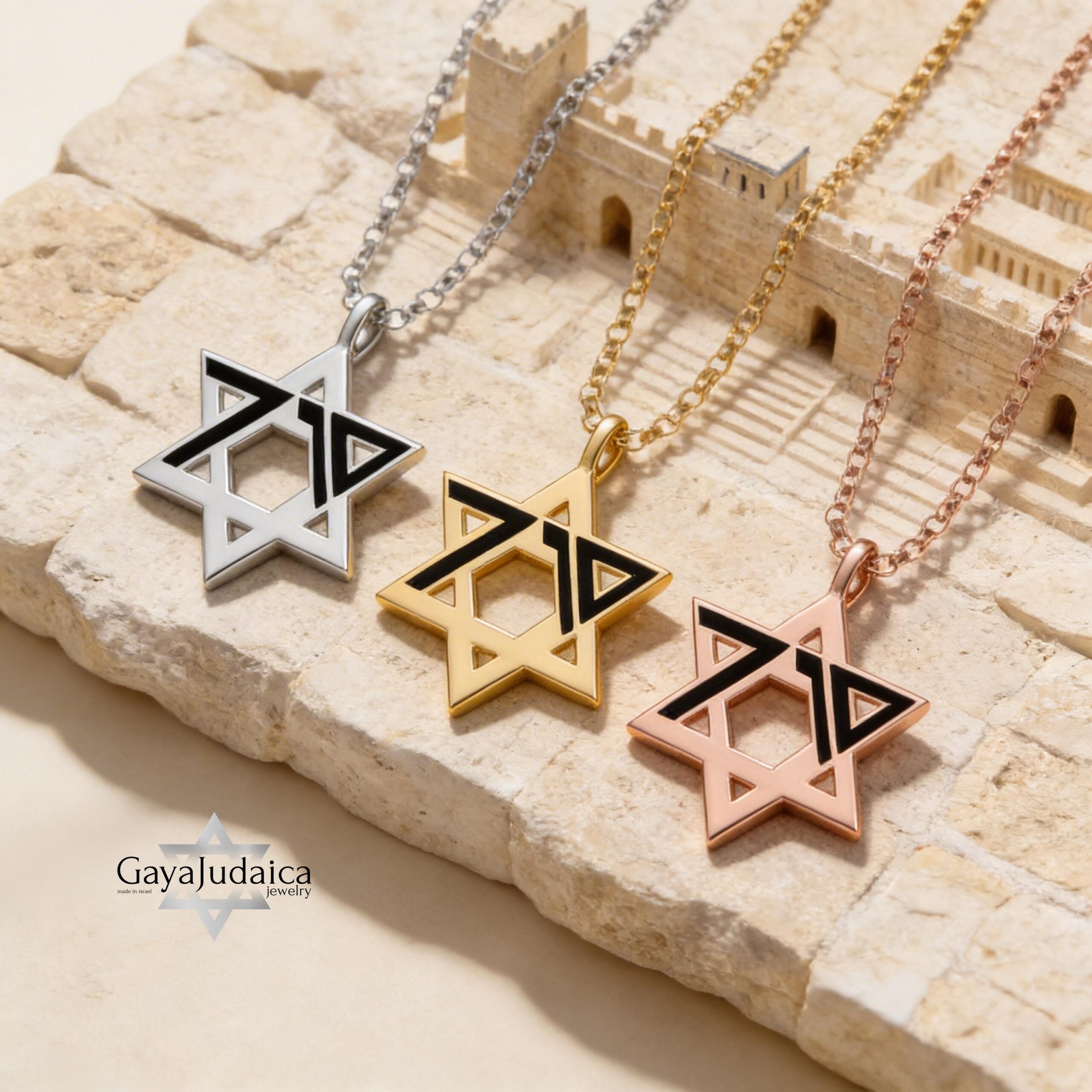 Sterling Silver Star of David Necklace, October 7 Memorial Jewelry, Jewish Gift from Israel Sterling Silver Star of David Necklace, October 7 Memorial Jewelry, Jewish Gift from Israel