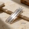 Sterling Silver Bookmark, Hebrew or English Engraving, Crown Design Handmade in Israel - handmade in Israel