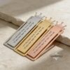 Sterling Silver Bookmark, Hebrew or English Engraving, Crown Design Handmade in Israel - handmade in Israel