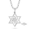 Star of David Necklace - Sterling Silver - Israeli Judaica Gift - handmade in Israel