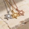 Star of David Necklace - Sterling Silver - Israeli Judaica Gift - handmade in Israel