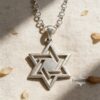 Star of David Necklace - Sterling Silver - Israeli Judaica Gift - handmade in Israel
