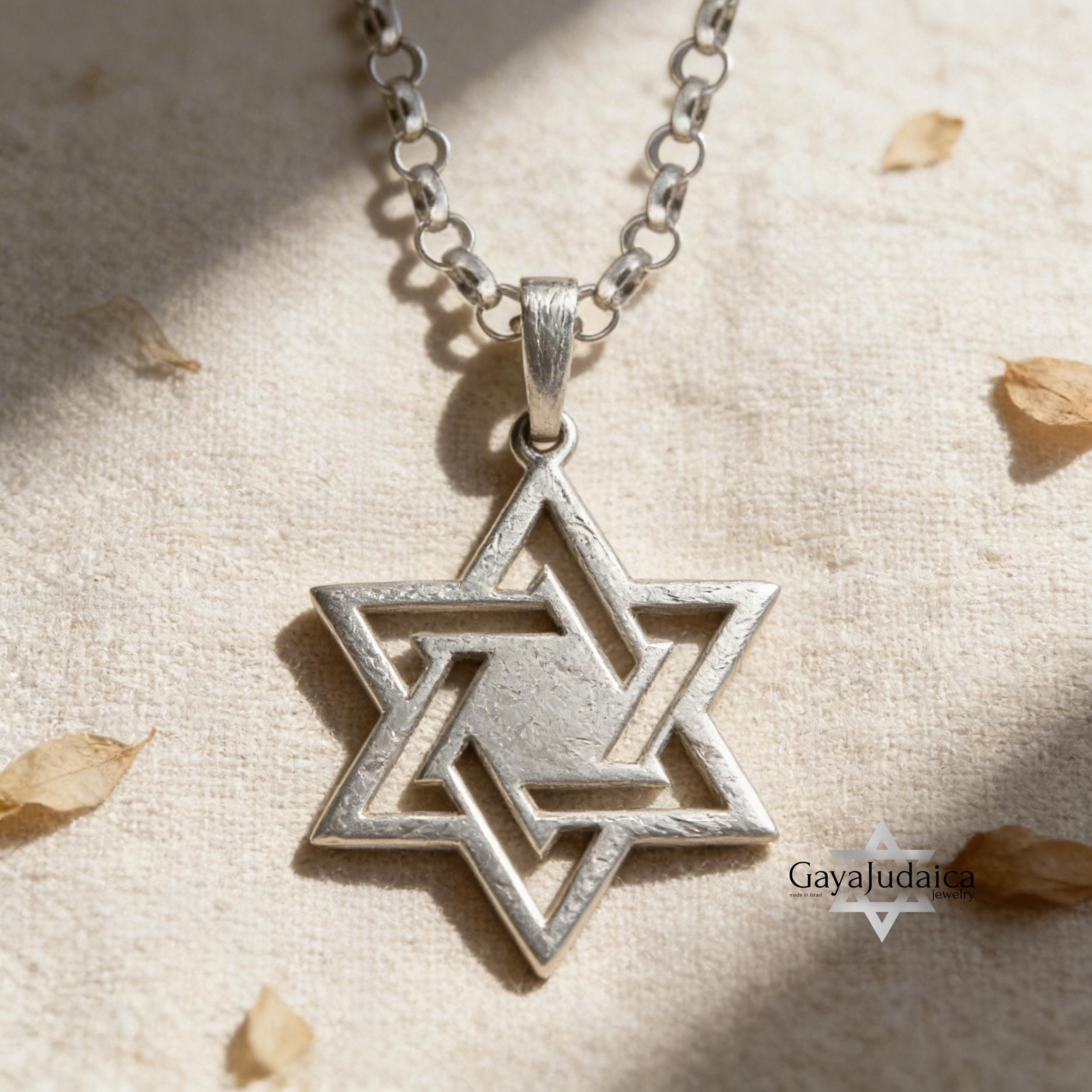 Star of David Necklace, Sterling Silver, Israeli Judaica Gift Star of David Necklace, Sterling Silver, Israeli Judaica Gift
