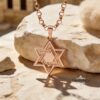 Star of David Necklace - Sterling Silver - Israeli Judaica Gift - handmade in Israel