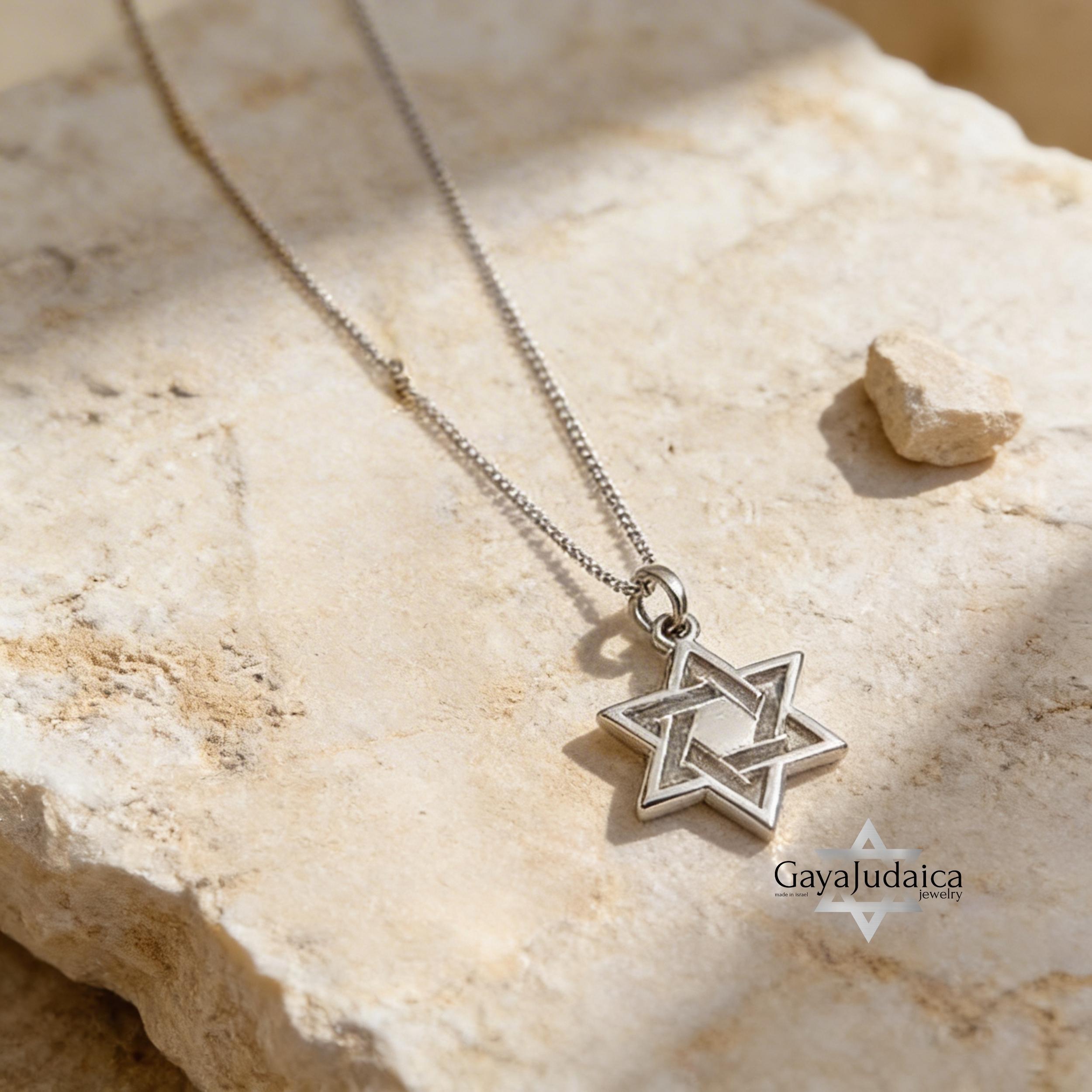 Tiny Star of David Necklace, Jewish Pendant 14K Gold Tiny Star of David Necklace, Jewish Pendant 14K Gold
