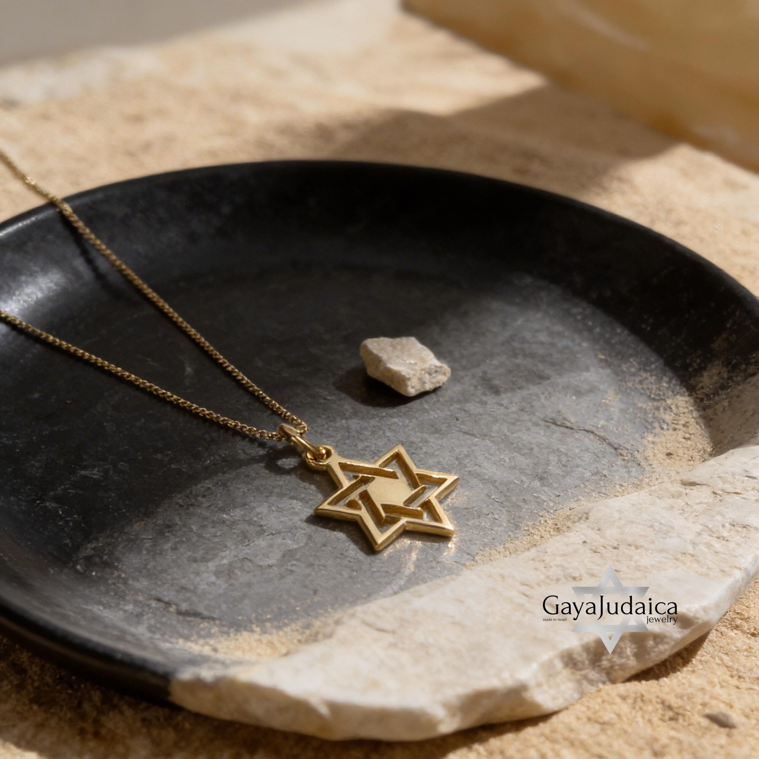Tiny Star of David Necklace, Jewish Pendant 14K Gold Tiny Star of David Necklace, Jewish Pendant 14K Gold