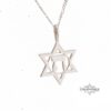 Star of David Hebrew Letter Heh (ה) Necklace - Kabbalah Jewish Jewelry, God's Name Symbol - handmade in Israel