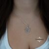 Star of David Hebrew Letter Heh (ה) Necklace - Kabbalah Jewish Jewelry, God's Name Symbol - handmade in Israel