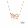 Personalized Two Names Necklace Hebrew & English: Sterling Silver Jewish Jewelry Gift-Mother's Day Gift - handmade in Israel