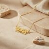 Personalized Two Names Necklace Hebrew & English: Sterling Silver Jewish Jewelry Gift-Mother's Day Gift - handmade in Israel