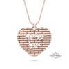 Personalized heart necklace - custom engraved name necklace - gift for mom or wife. - handmade in Israel