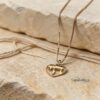 14K Gold Mini Heart Chai Necklace - Bat Mitzvah Gift, Hebrew Pendant - Dainty Judaica Jewelry - handmade in Israel