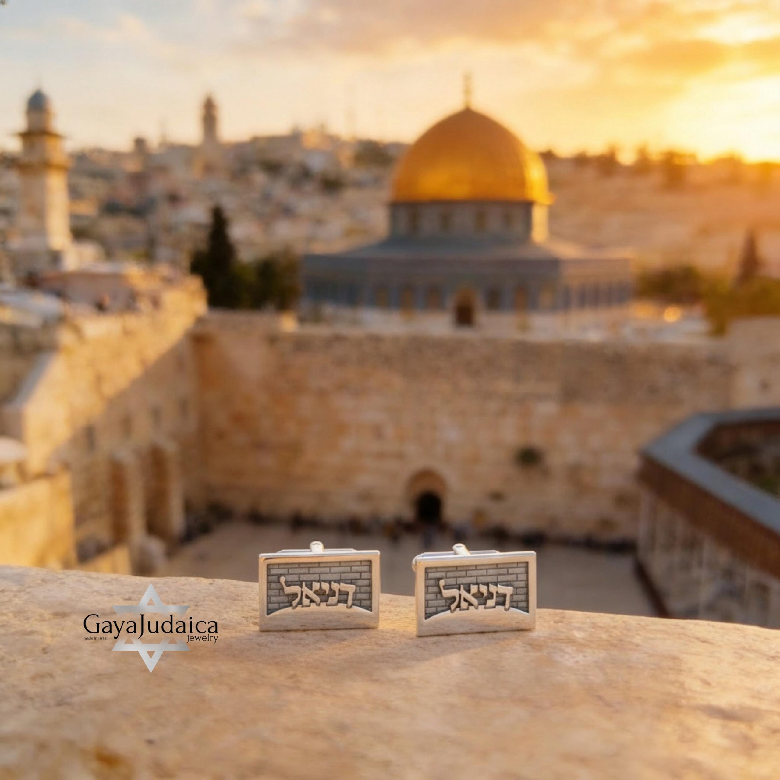 Personalized Hebrew Name Cufflinks, Sterling Silver Judaica Cufflinks for Men, Custom Jewish W Personalized Hebrew Name Cufflinks, Sterling Silver Judaica Cufflinks for Men, Custom Jewish W
